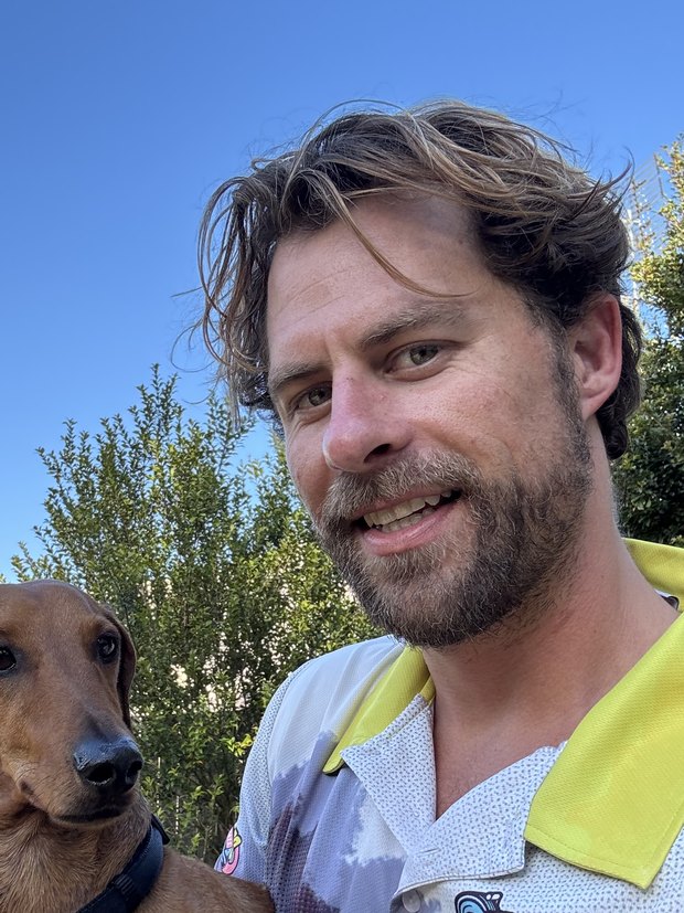 Kevin, owner of Got A Leak, on the Sunshine Coast